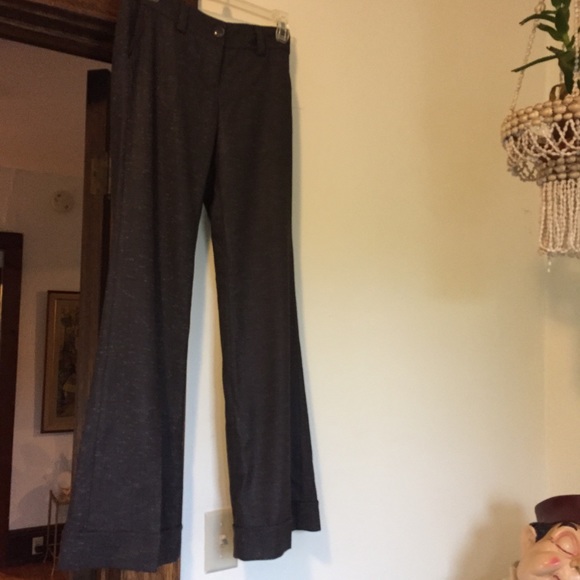 Dark brown, Tweed flare/bell bottom pants - Picture 1 of 3
